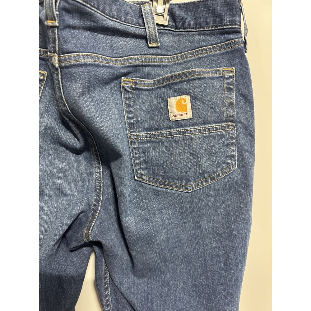 Carhartt Jeans Mens 40x30 Blue Relaxed Fit Rugged Flex Workwear Chore Fast Ship - Picture 2 of 8